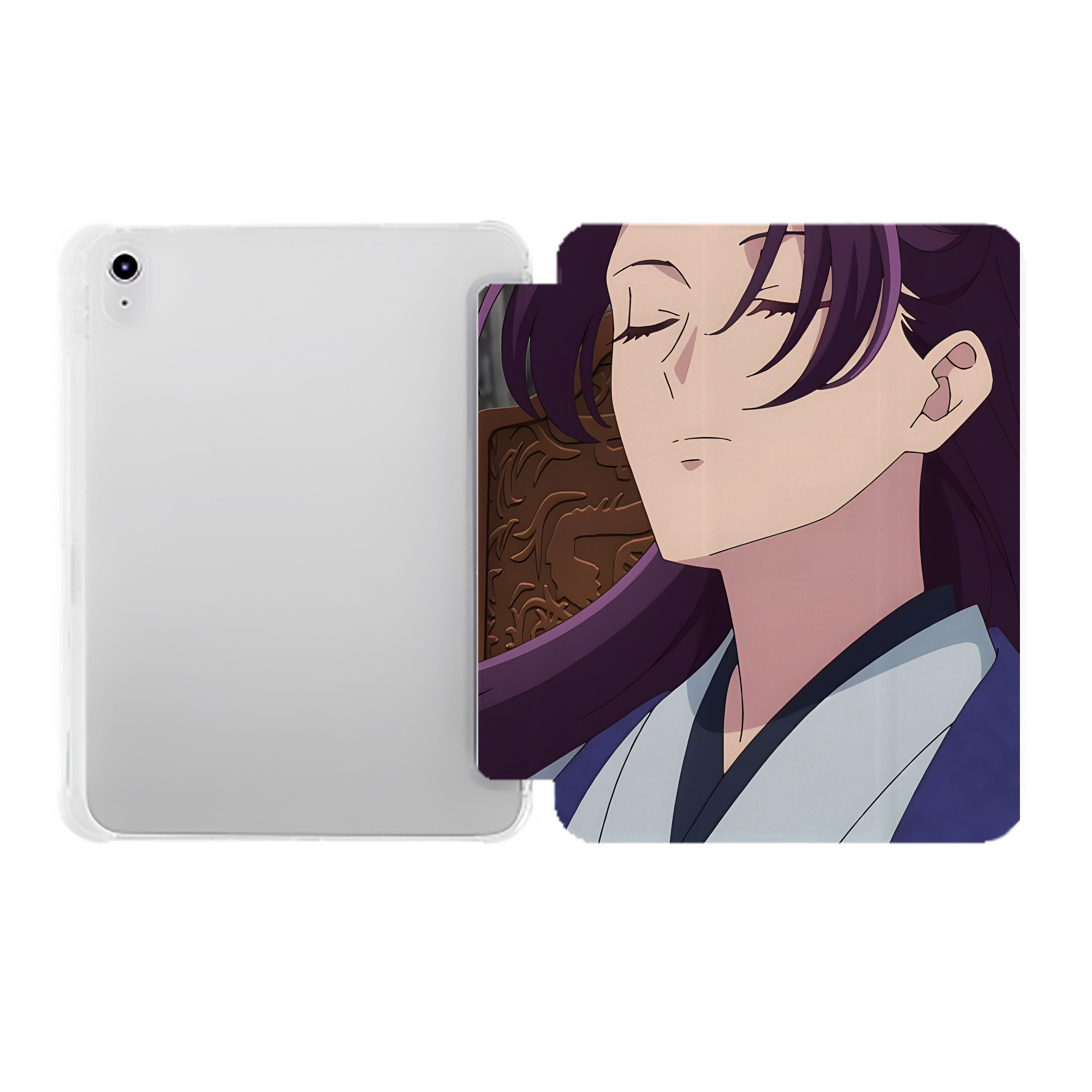 （画像用） 薬屋のひとりごと The Apothecary Diaries IPad ケース ペン収納付き 三つ折りスタンド PUレザー×シリコン 対応機種9.5/10.5/10.9インチ